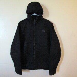 The North Face Jacket Mens Large Black ThermoBall Primaloft Hooded Puffer Coat